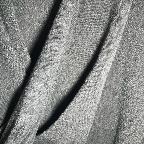 Steel Blue Draped Crossover Sweater - Picture 5 of 5